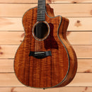 Taylor K14ce Grand Auditorium acoustic-electric guitar natural with venetian cutaway and flamed koa top