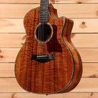 Taylor K14ce Grand Auditorium acoustic-electric guitar natural with venetian cutaway and flamed koa top
