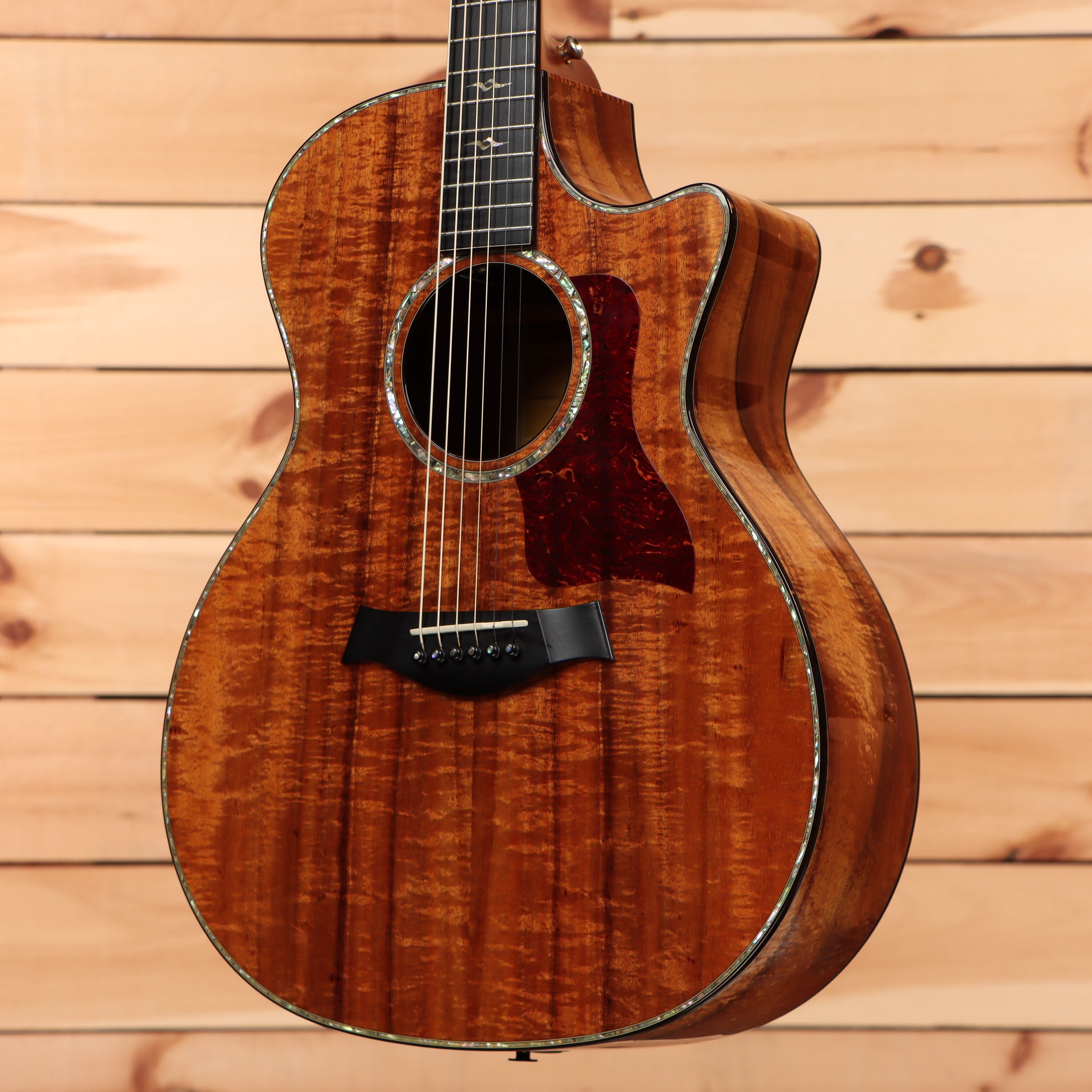 Taylor K14ce Grand Auditorium acoustic-electric guitar natural with venetian cutaway and flamed koa top