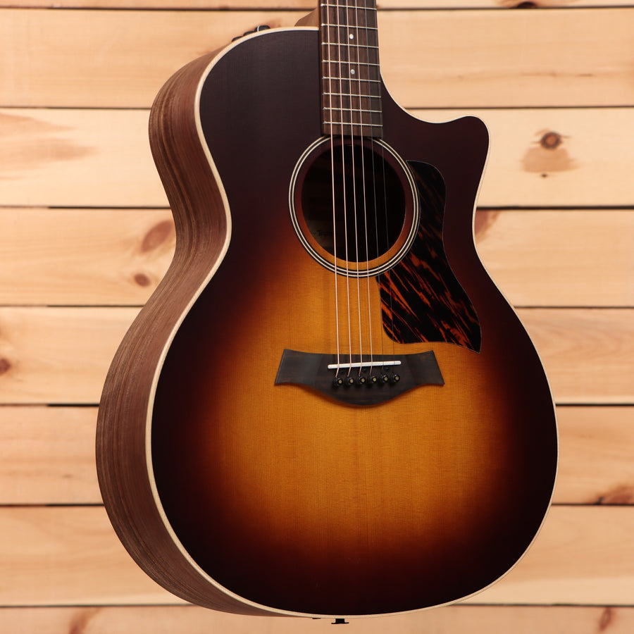 Taylor Limited 50th Anniversary AD14cesb acoustic guitar Tobacco Sunburst with venetian cutaway