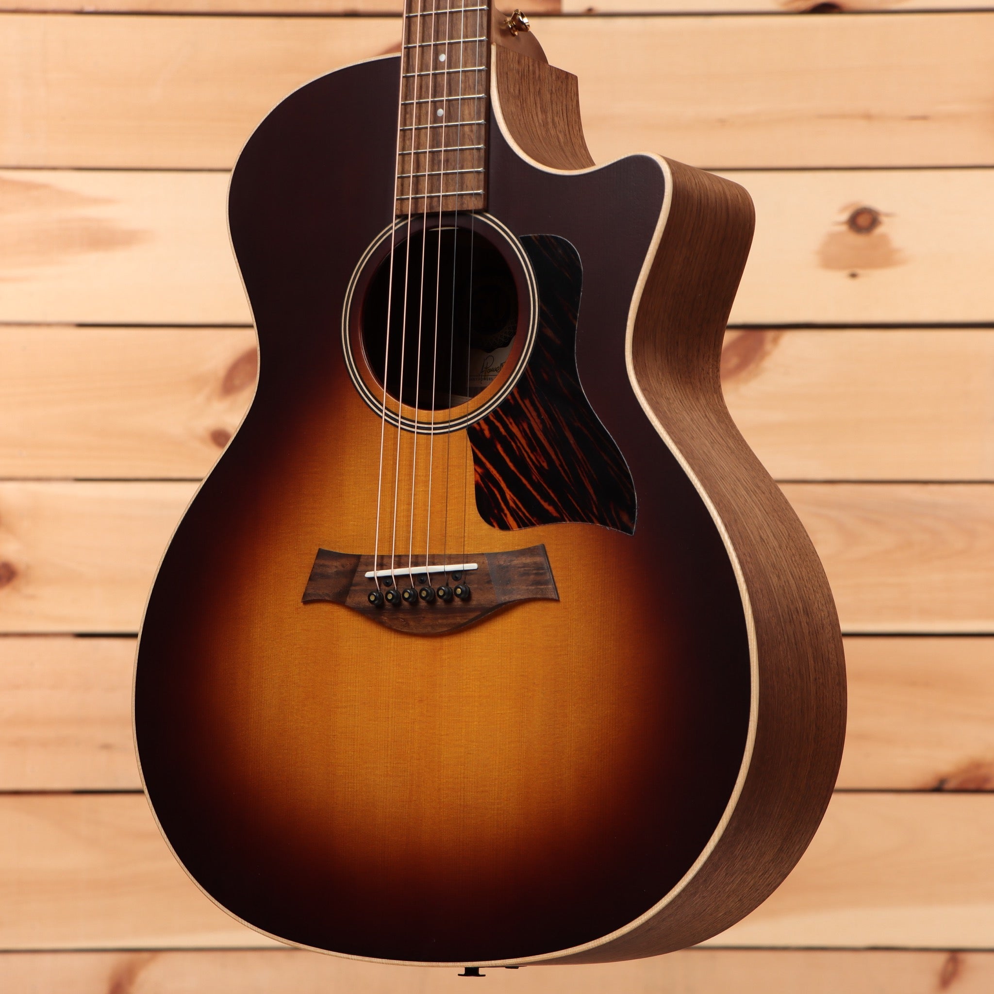 Taylor Limited 50th Anniversary AD14CESB acoustic-electric guitar tobacco sunburst with venetian cutaway