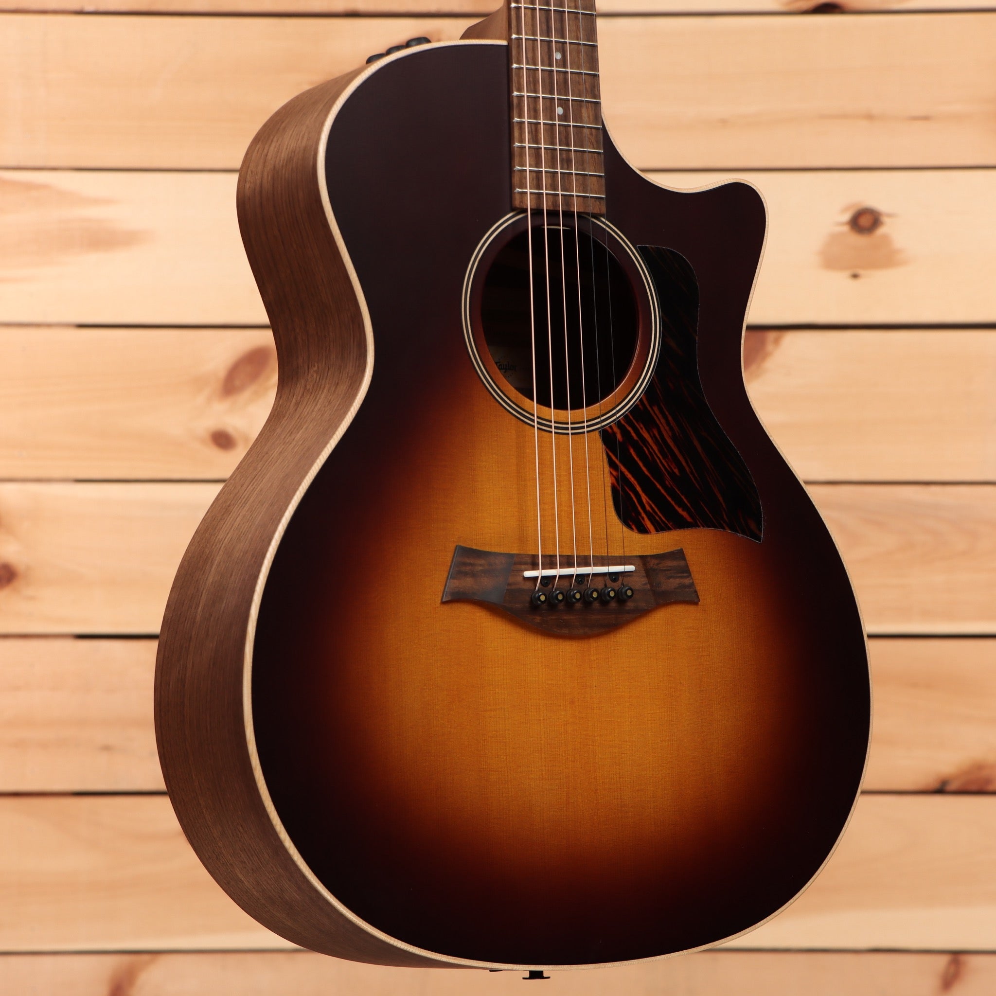 Taylor Limited 50th Anniversary AD14cesb acoustic-electric guitar tobacco sunburst with venetian cutaway