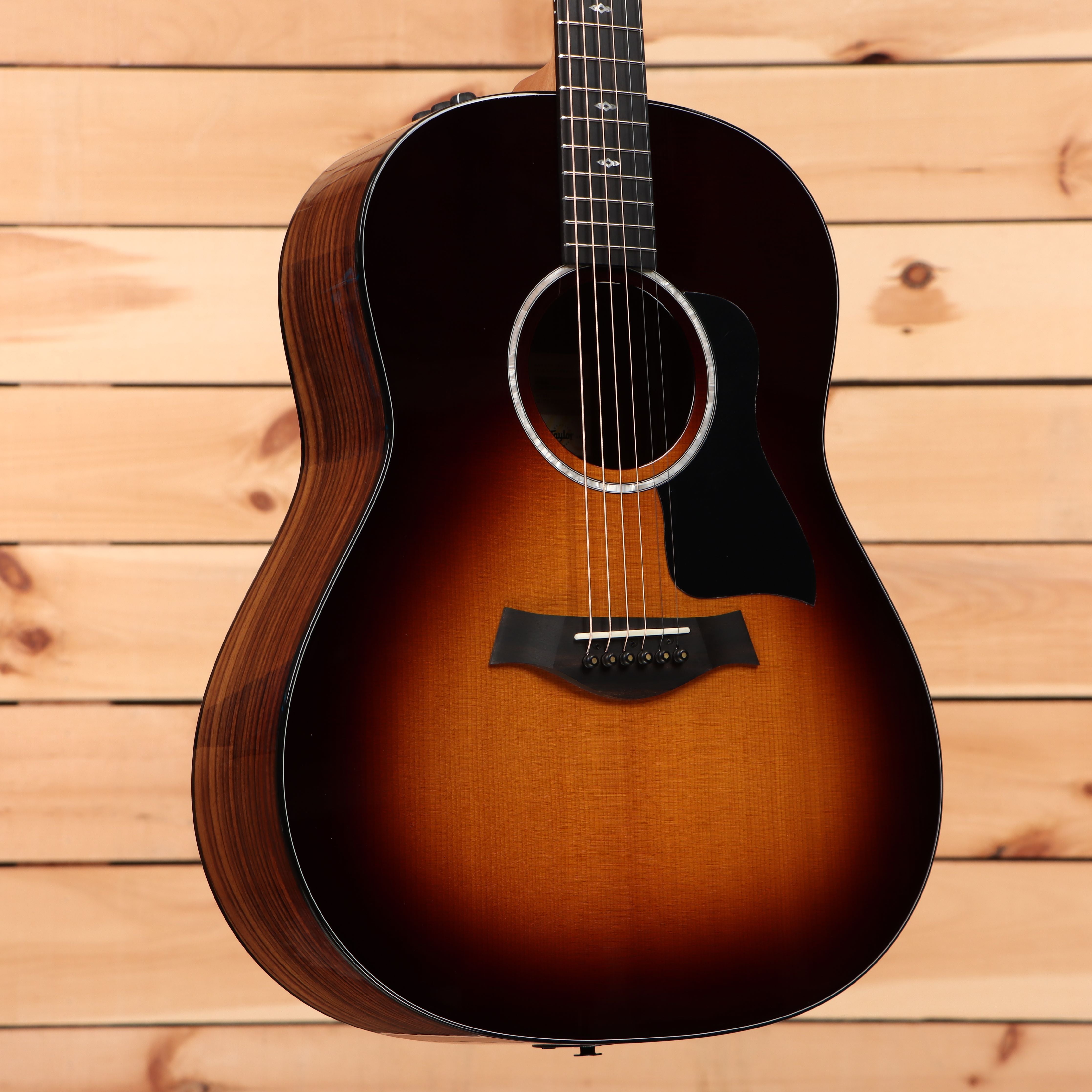 Taylor Limited 50th Anniversary 217e SB Plus dreadnought acoustic guitar Tobacco Sunburst with figured rosewood back