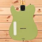 Fender Custom Shop Limited David Brown Masterbuilt La Carbonita Especial 2.0 green electric guitar with white single-coil pickup