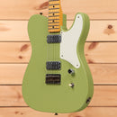Fender Custom Shop David Brown Masterbuilt La Carbonita Especial 2.0 electric guitar green with maple neck and dual humbuckers