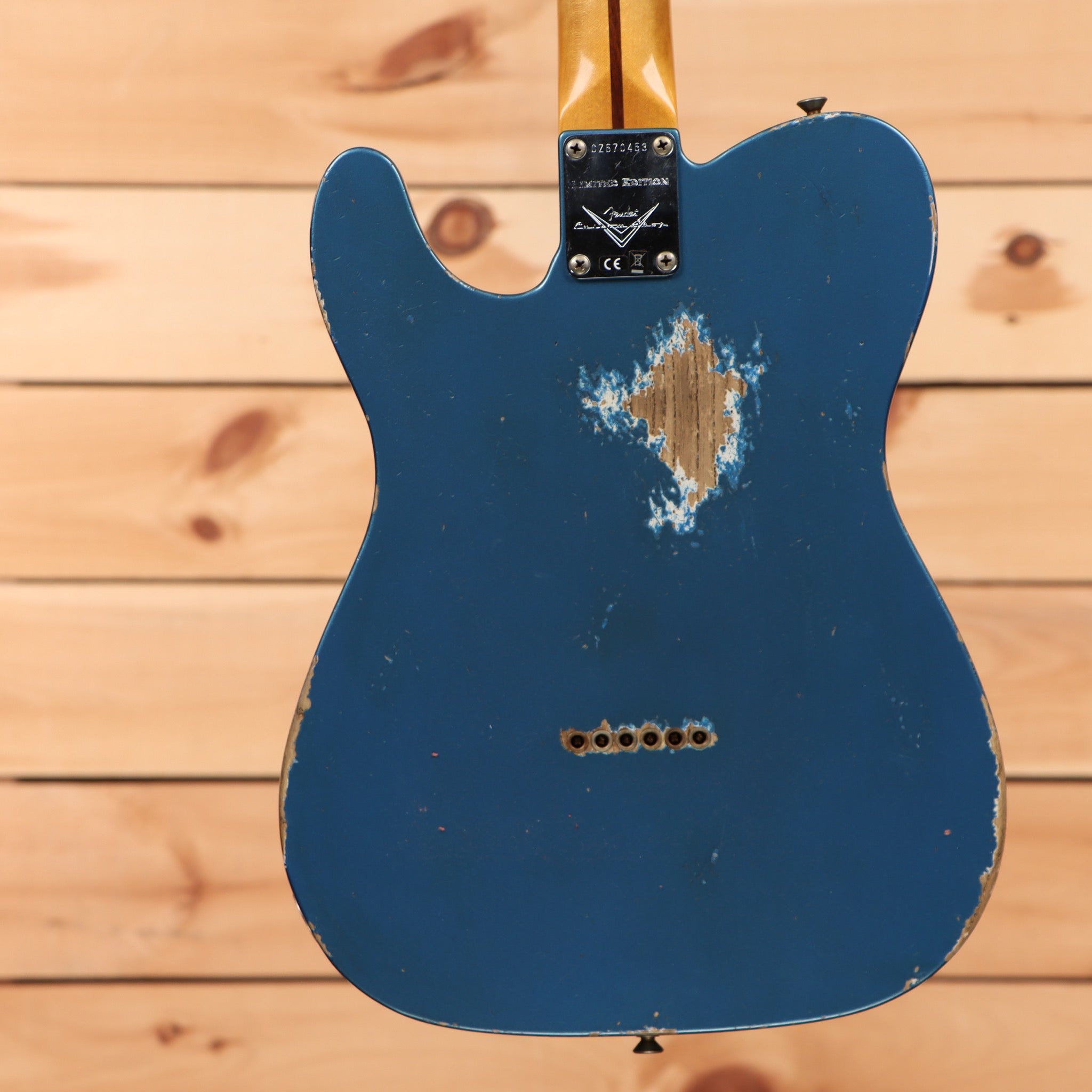 Fender Custom Shop Limited 1958 Telecaster electric guitar Lake Placid Blue heavy relic with single-coil pickups