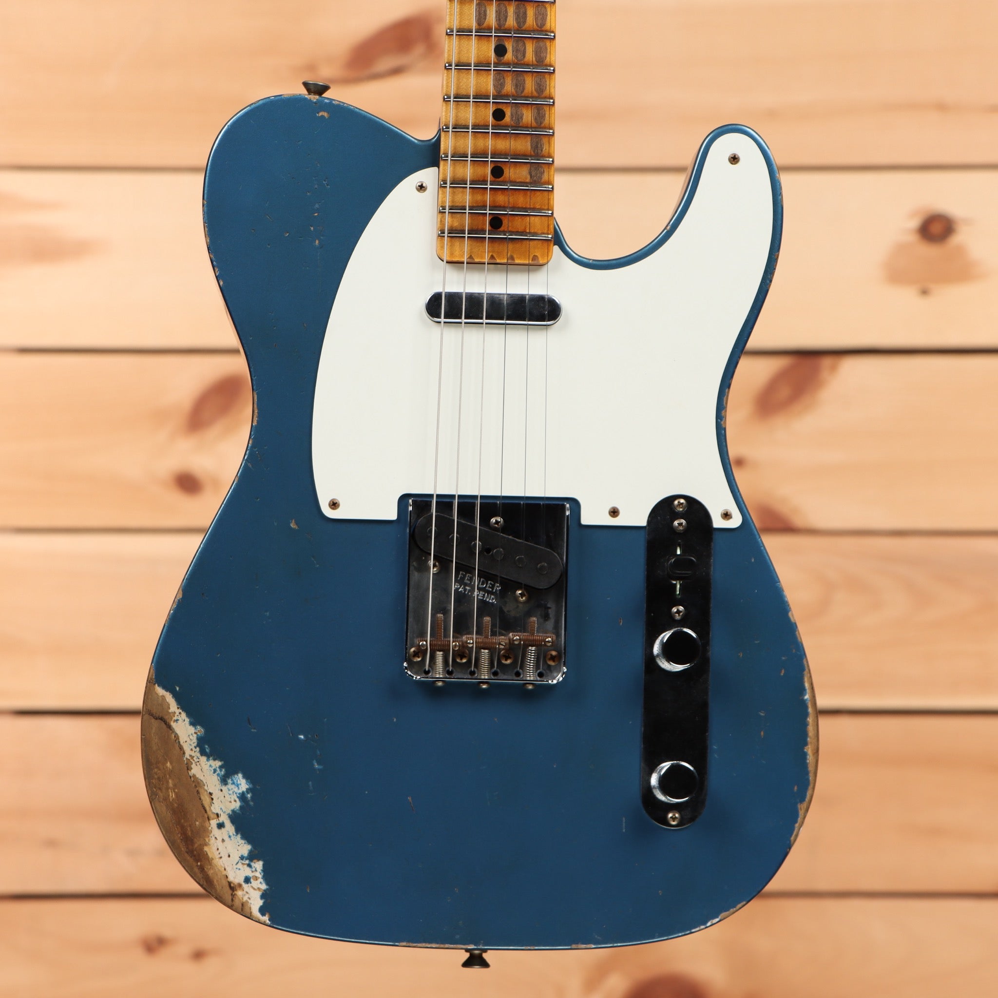 Fender Custom Shop Limited 1958 Telecaster electric guitar Lake Placid Blue heavy relic with single-coil pickups