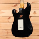 Fender Custom Shop Limited 1962 Stratocaster relic aged black electric guitar with white pickguard