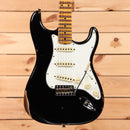 Fender Custom Shop Limited 1962 Stratocaster Relic electric guitar aged black with maple neck and three single-coil pickups