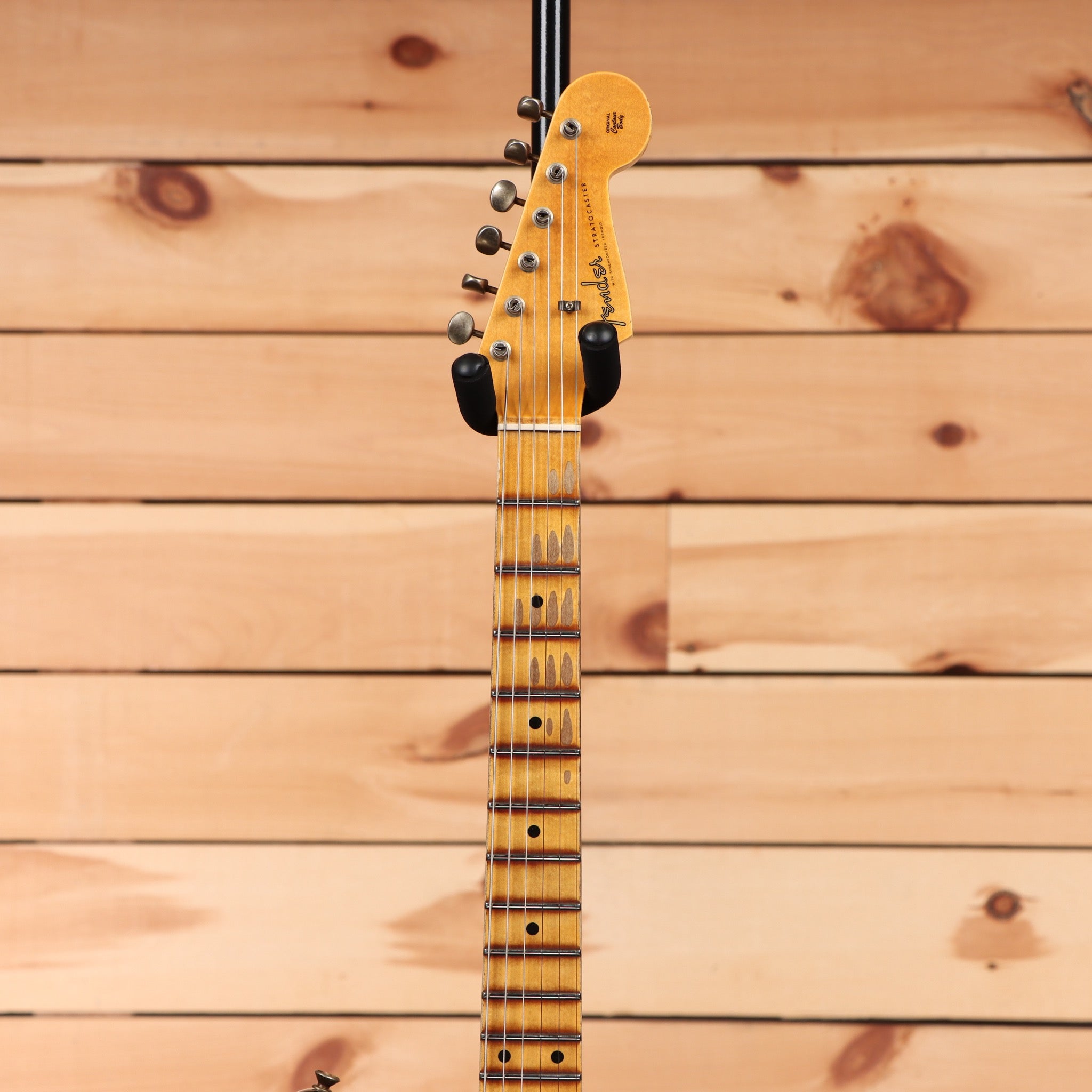Fender Custom Shop Limited 1962 Stratocaster Relic electric guitar aged black with maple neck