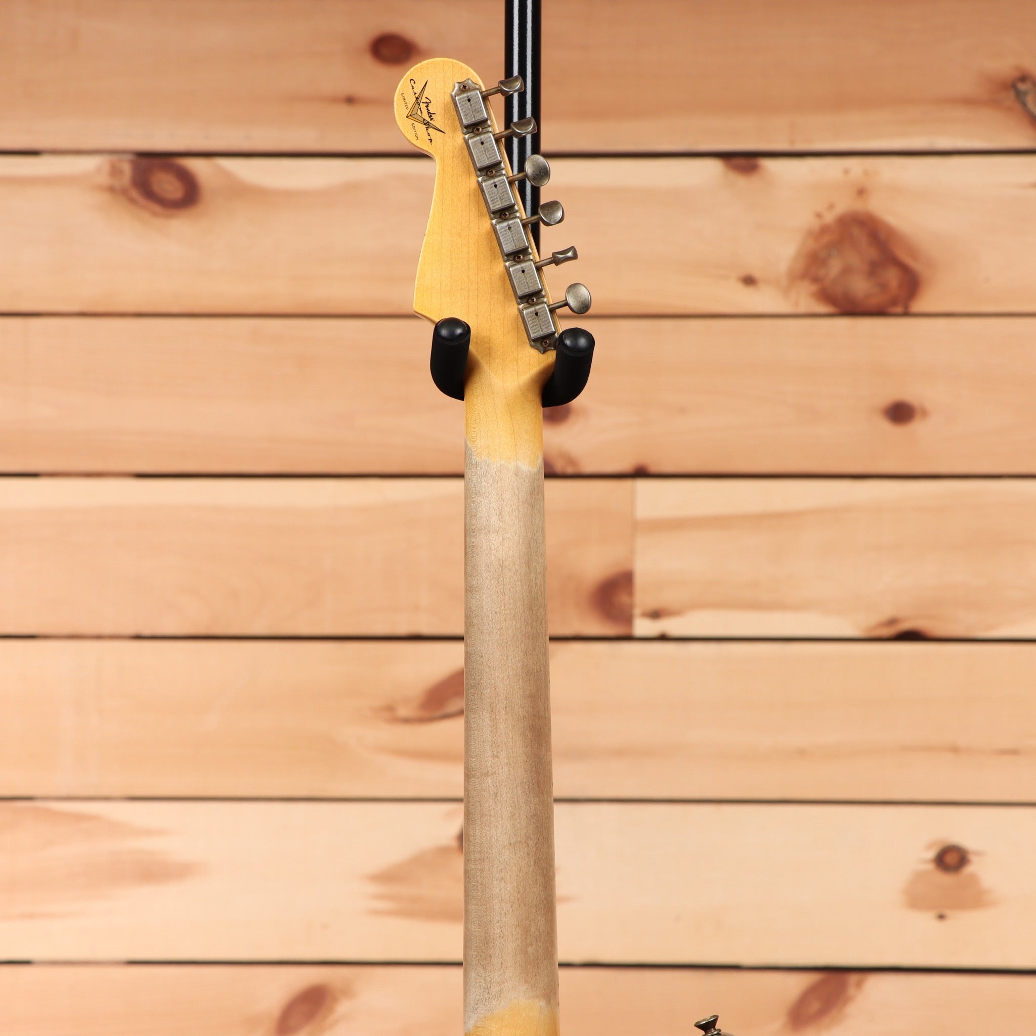 Fender Custom Shop Limited 1962 Stratocaster Relic electric guitar aged black with maple neck