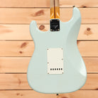 Fender Custom Shop Limited Tomatillo Stratocaster Journeyman Super Faded Aged Sonic Blue electric guitar with single-coil pickups