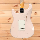 Fender Custom Shop Late-1962 Stratocaster Relic electric guitar Super Faded Aged Shell Pink with single-coil pickups