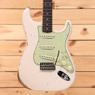 Fender Custom Shop Late 1962 Stratocaster Relic electric guitar Super Faded Aged Shell Pink with mint green pickguard