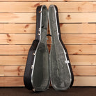 Furch Vintage 1OMSR natural acoustic guitar hard case with gray velvet interior