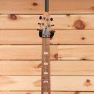 Powers Electric A-Type Kingfisher Blue electric guitar with rosewood fretboard and pearl block inlays