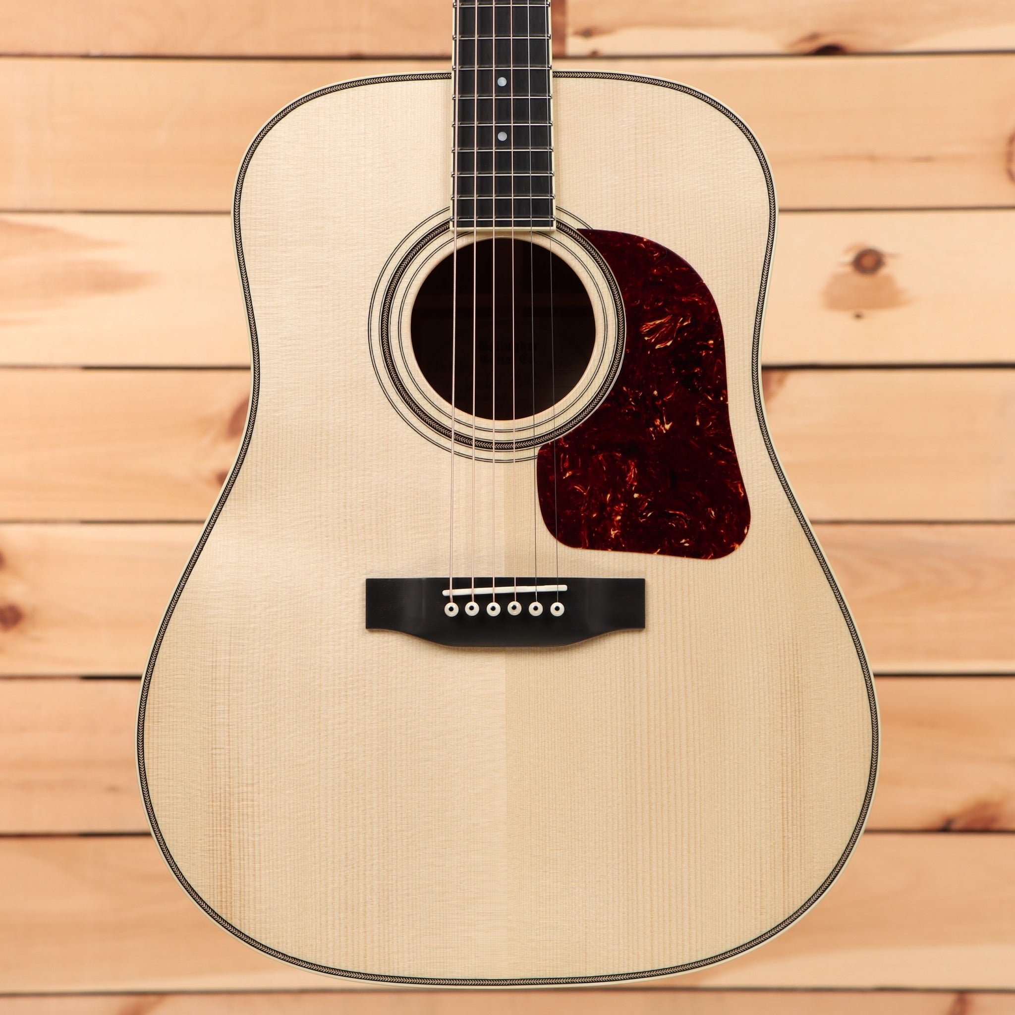 Gallagher Doc Watson Custom dreadnought acoustic guitar natural finish with tortoiseshell pickguard