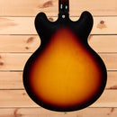 Gibson 1959 ES-335 Reissue semi-hollow electric guitar Vintage Burst with f-holes and maple top