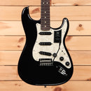 Fender 70th Anniversary Player Stratocaster electric guitar Nebula Noir with white pearl pickguard and single-coil pickups