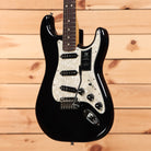 Fender 70th Anniversary Player Stratocaster electric guitar Nebula Noir with white pearl pickguard and single-coil pickups