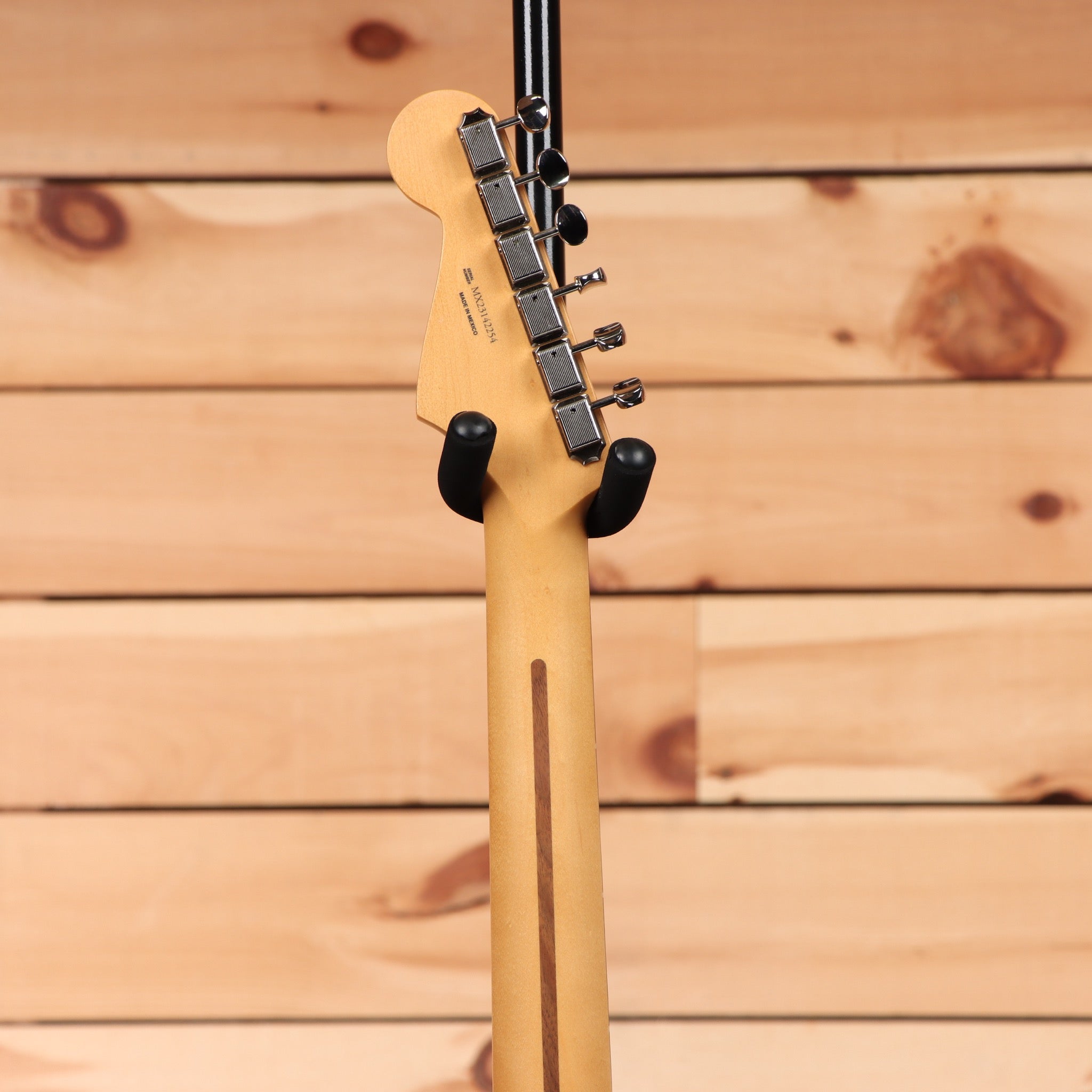Fender 70th Anniversary Player Stratocaster electric guitar Nebula Noir with maple neck and single-coil pickups