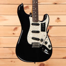 Fender 70th Anniversary Player Stratocaster electric guitar Nebula Noir with pearl pickguard and single-coil pickups