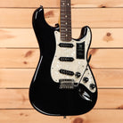 Fender 70th Anniversary Player Stratocaster electric guitar Nebula Noir with pearl pickguard and single-coil pickups