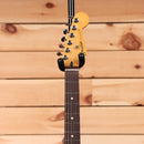 Fender 70th Anniversary Player Stratocaster electric guitar Nebula Noir with maple neck and single-coil pickups