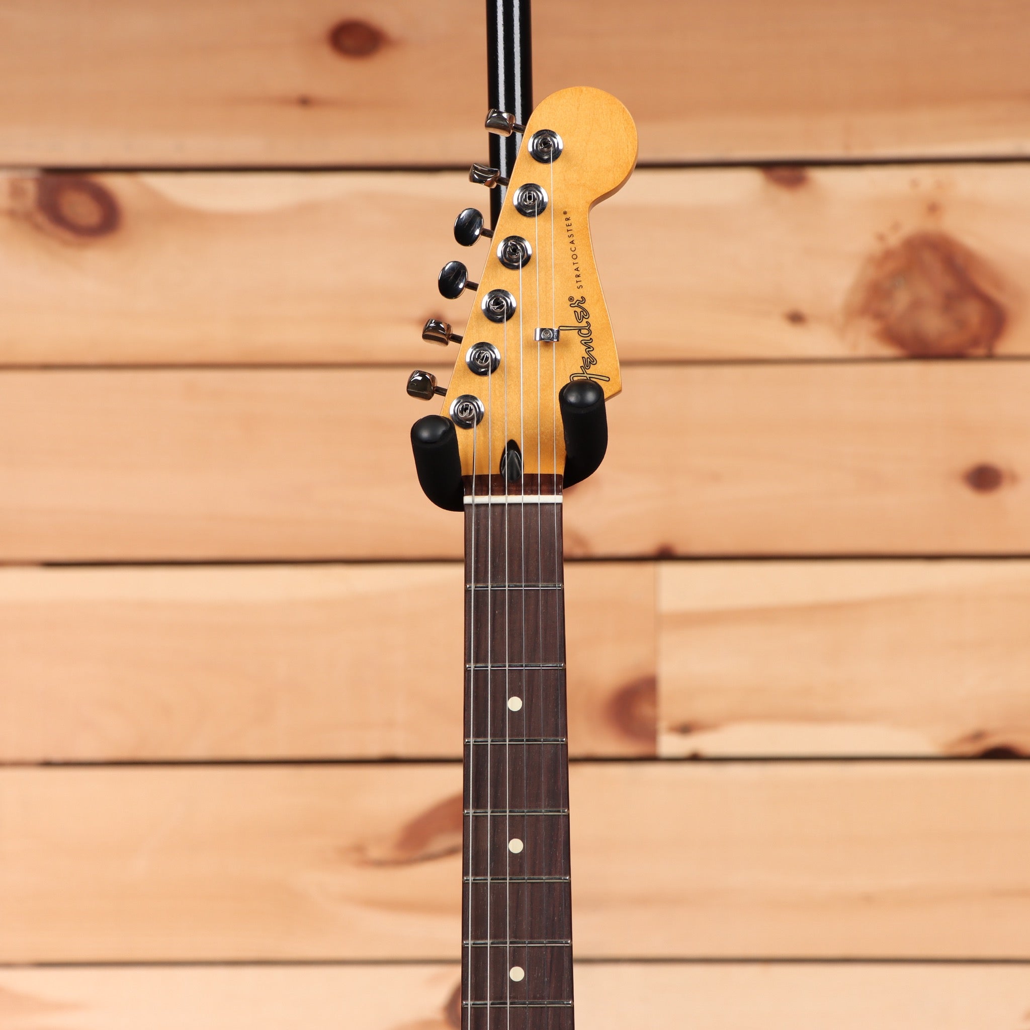 Fender 70th Anniversary Player Stratocaster electric guitar Nebula Noir with maple neck and single-coil pickups