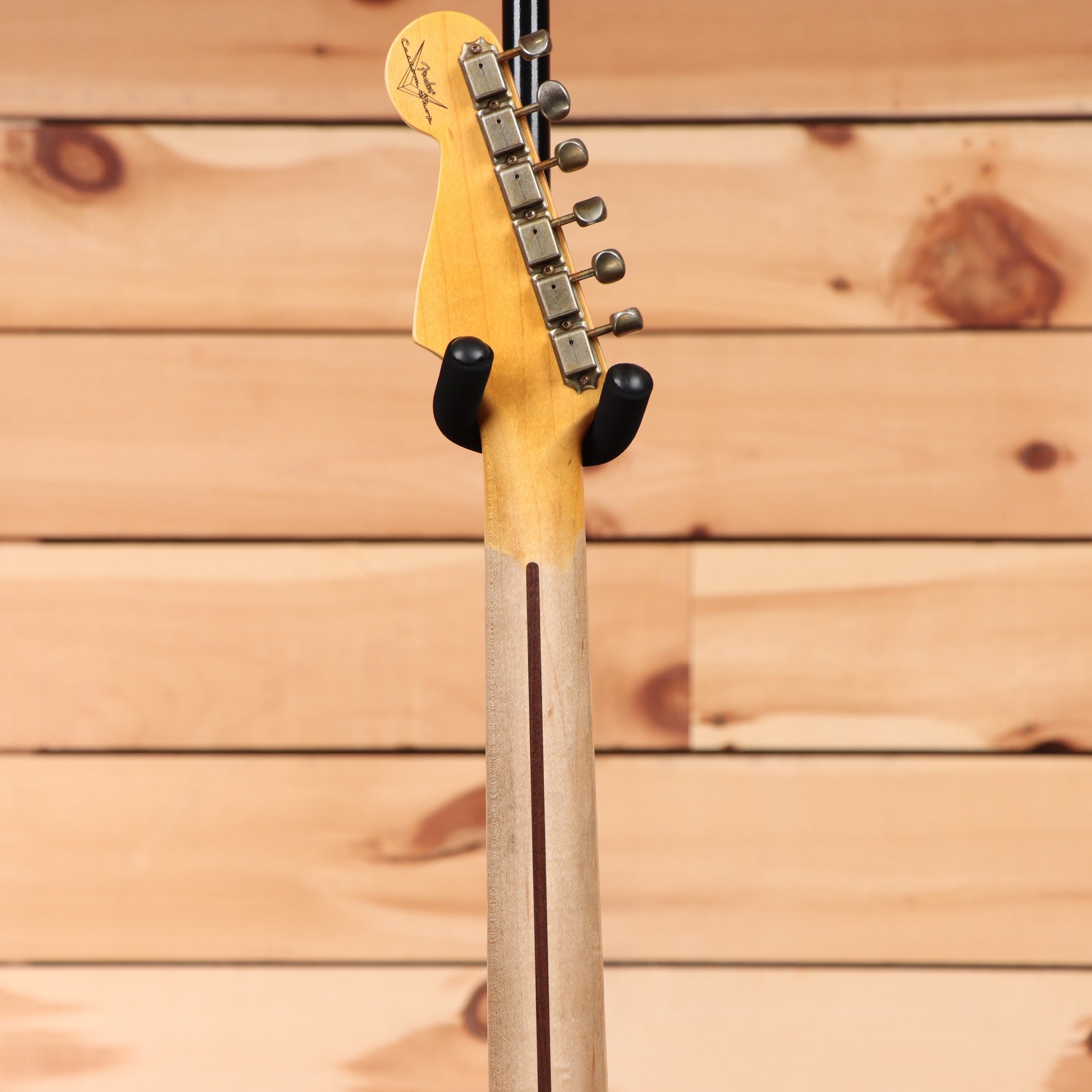 Fender Custom Shop 1956 Stratocaster Journeyman Relic electric guitar aged black with maple neck