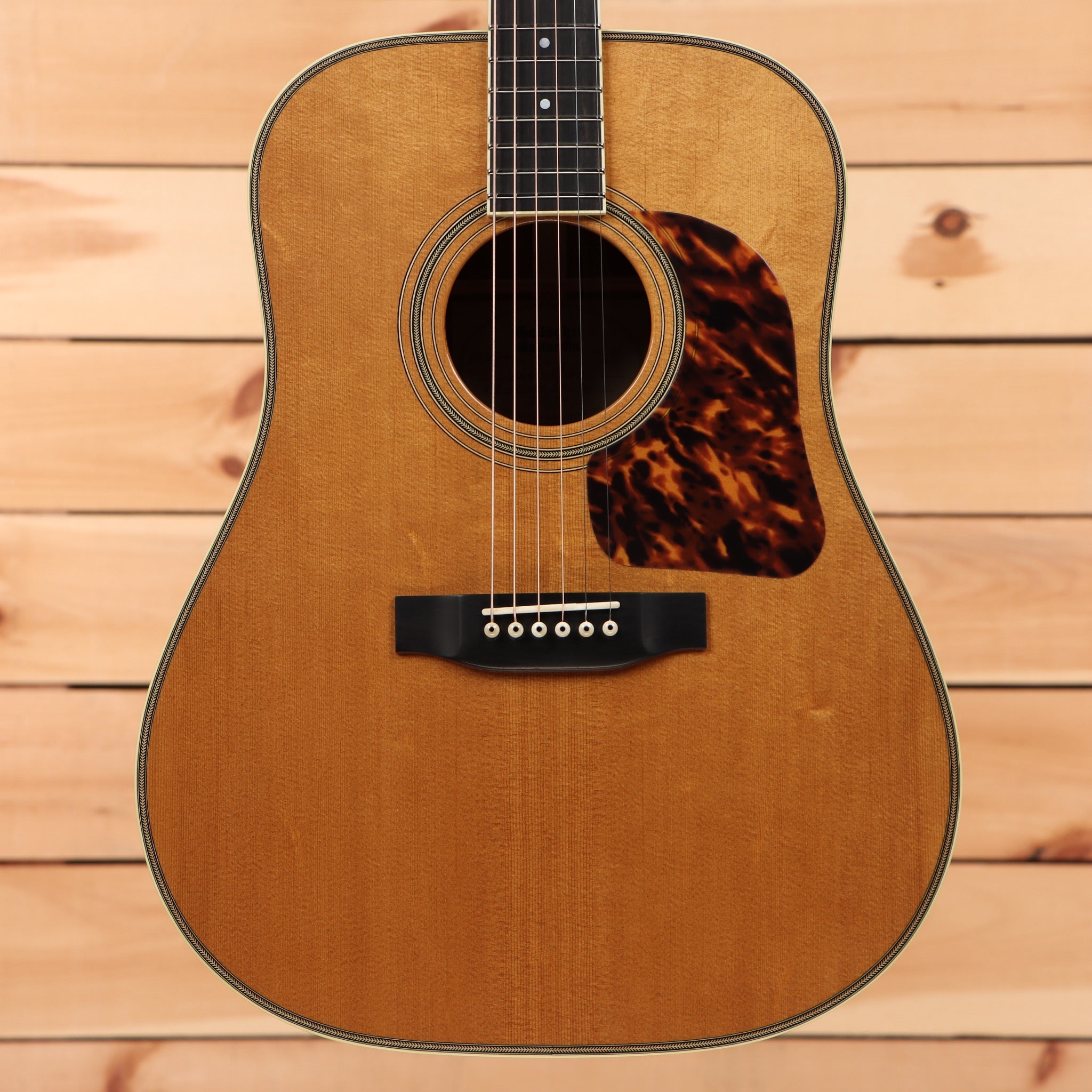 Gallagher Doc Watson Custom dreadnought acoustic guitar natural torrefied finish tortoiseshell pickguard