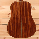 Gallagher Doc Watson Custom dreadnought acoustic guitar torrefied natural with center seam detail