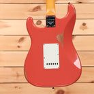 Fender Custom Shop Limited 1960 Stratocaster relic electric guitar Tahitian Coral with white pickguard