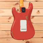 Fender Custom Shop Limited 1960 Stratocaster Relic electric guitar Tahitian Coral with white pickguard and single-coil pickups