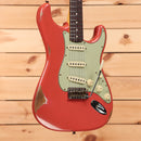 Fender Custom Shop Limited 1960 Stratocaster electric guitar Tahitian Coral relic with single-coil pickups