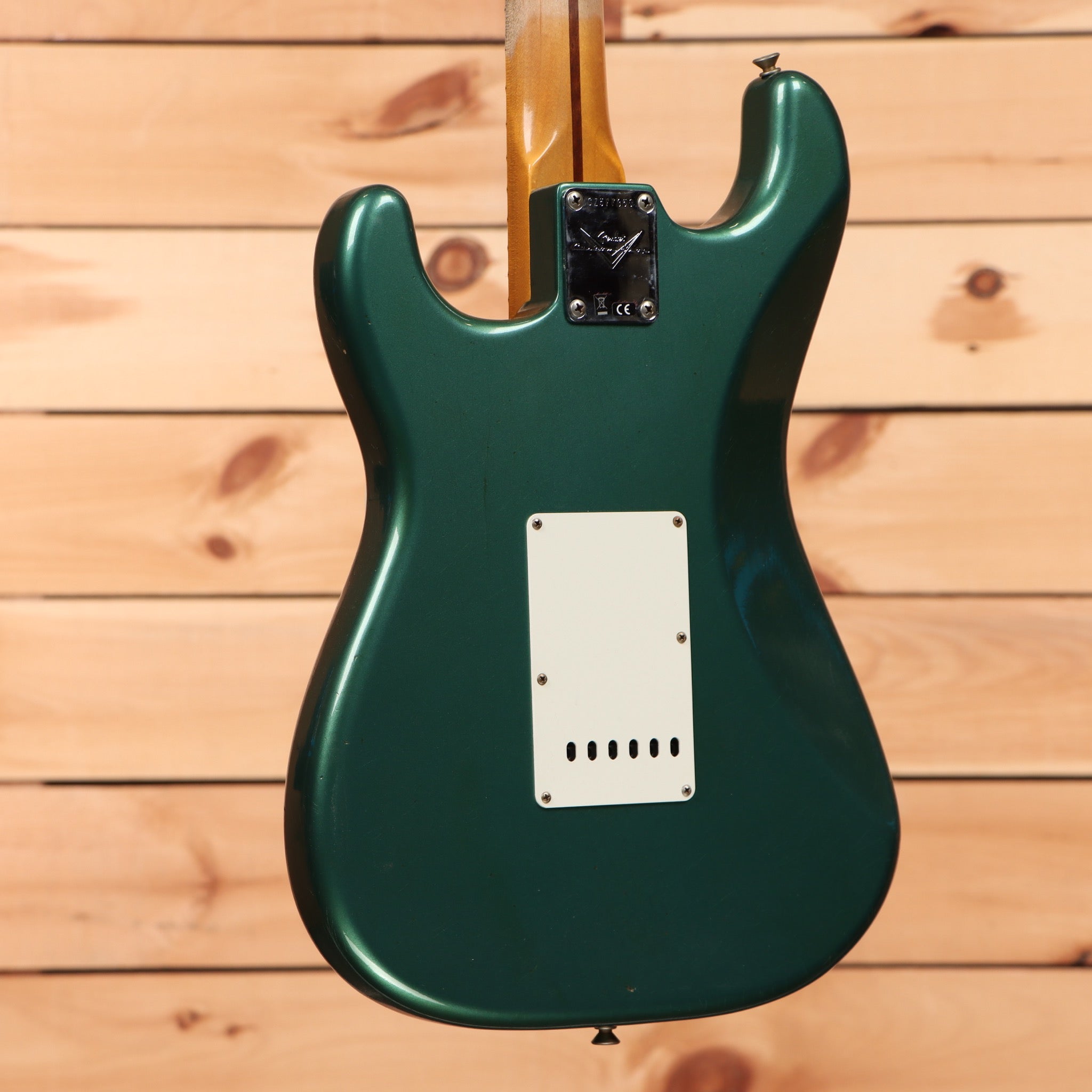 Fender Custom Shop 1956 Stratocaster Relic electric guitar Sherwood Green Metallic with white pickguard