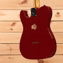 Fender Custom Shop Limited Reverse 50s Telecaster relic electric guitar Cimarron Red aged finish with single-coil pickups