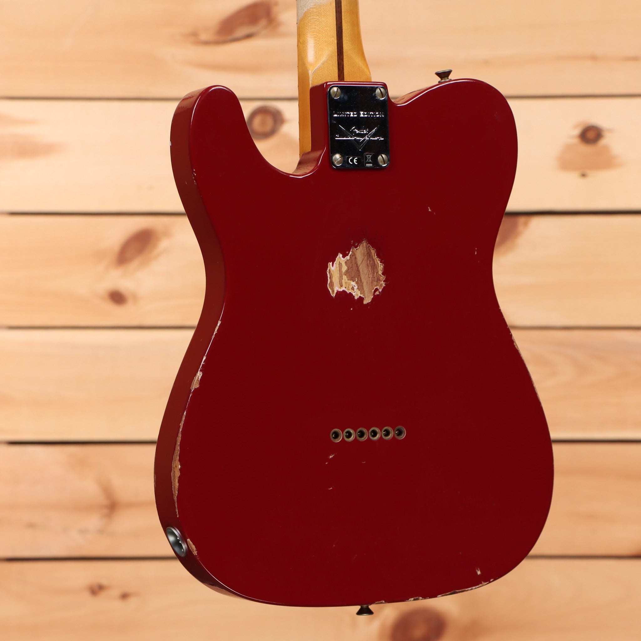 Fender Custom Shop Limited Reverse 50s Telecaster relic electric guitar Cimarron Red with single-coil pickups
