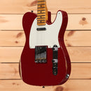 Fender Custom Shop Limited Reverse 50s Telecaster relic electric guitar Cimarron Red with maple fretboard