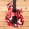 EVH Wolfgang Special Striped Series - Red with Black and White Stripes