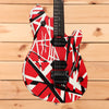 EVH Wolfgang Special Striped Series - Red with Black and White Stripes