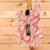 Shabat NAMM 2024 Lynx FR - Red Splatter over Olympic White