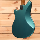 Shabat Namm 2024 Puma Ocean Turquoise electric guitar with maple neck and modern offset body shape