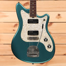 Shabat Namm Puma Ocean Turquoise electric guitar with pearloid pickguard and dual humbuckers