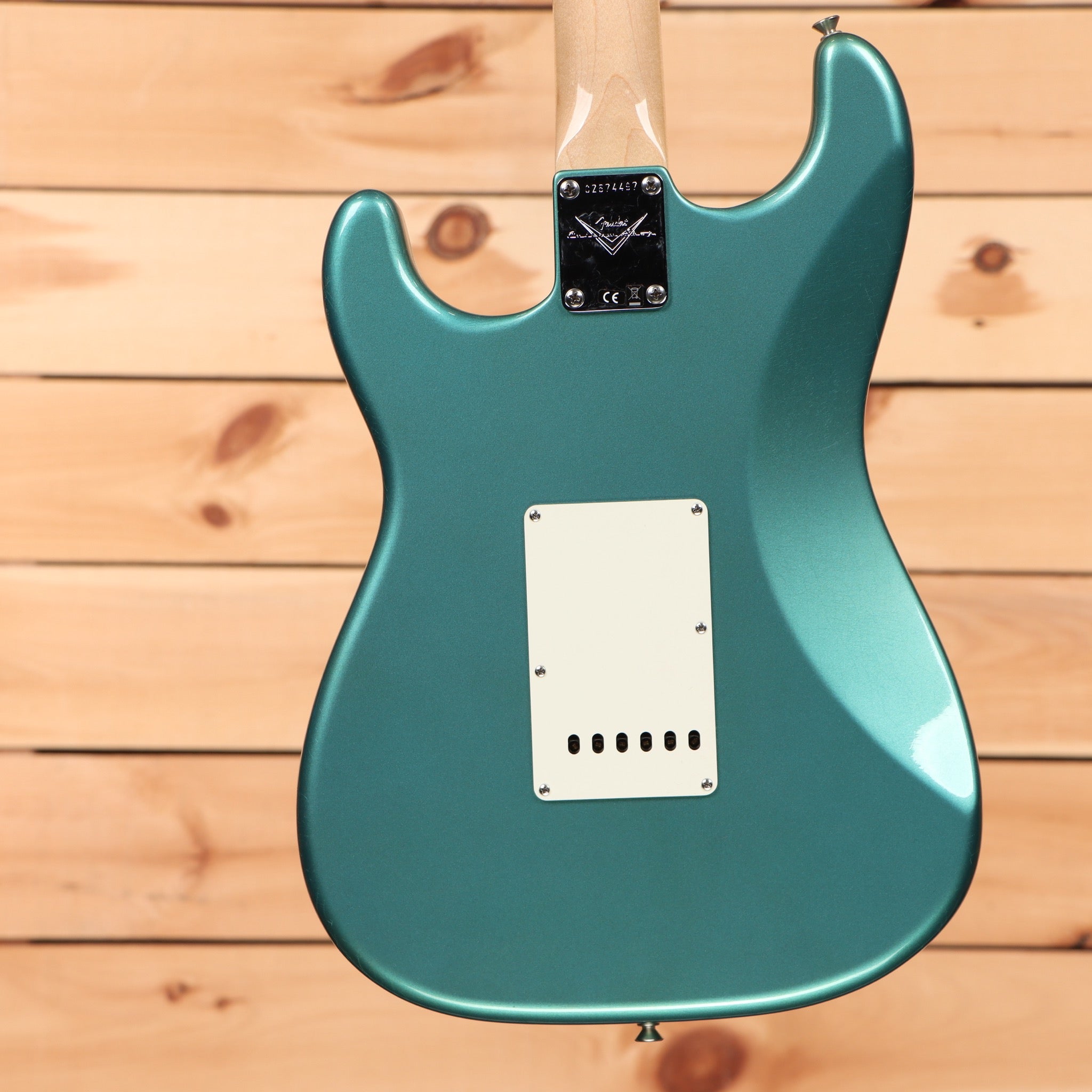 Fender Custom Shop 1968 Stratocaster Closet Classic electric guitar Aged Teal Green Metallic with single-coil pickups