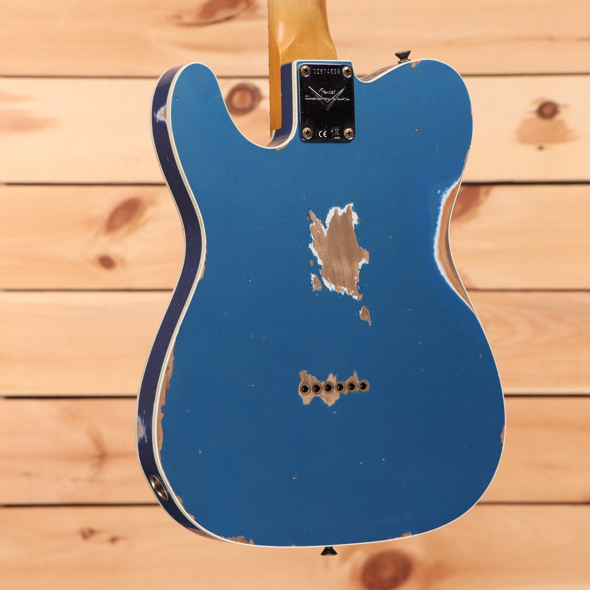 Fender Custom Shop 1965 Telecaster Custom heavy relic electric guitar Lake Placid Blue with aged finish