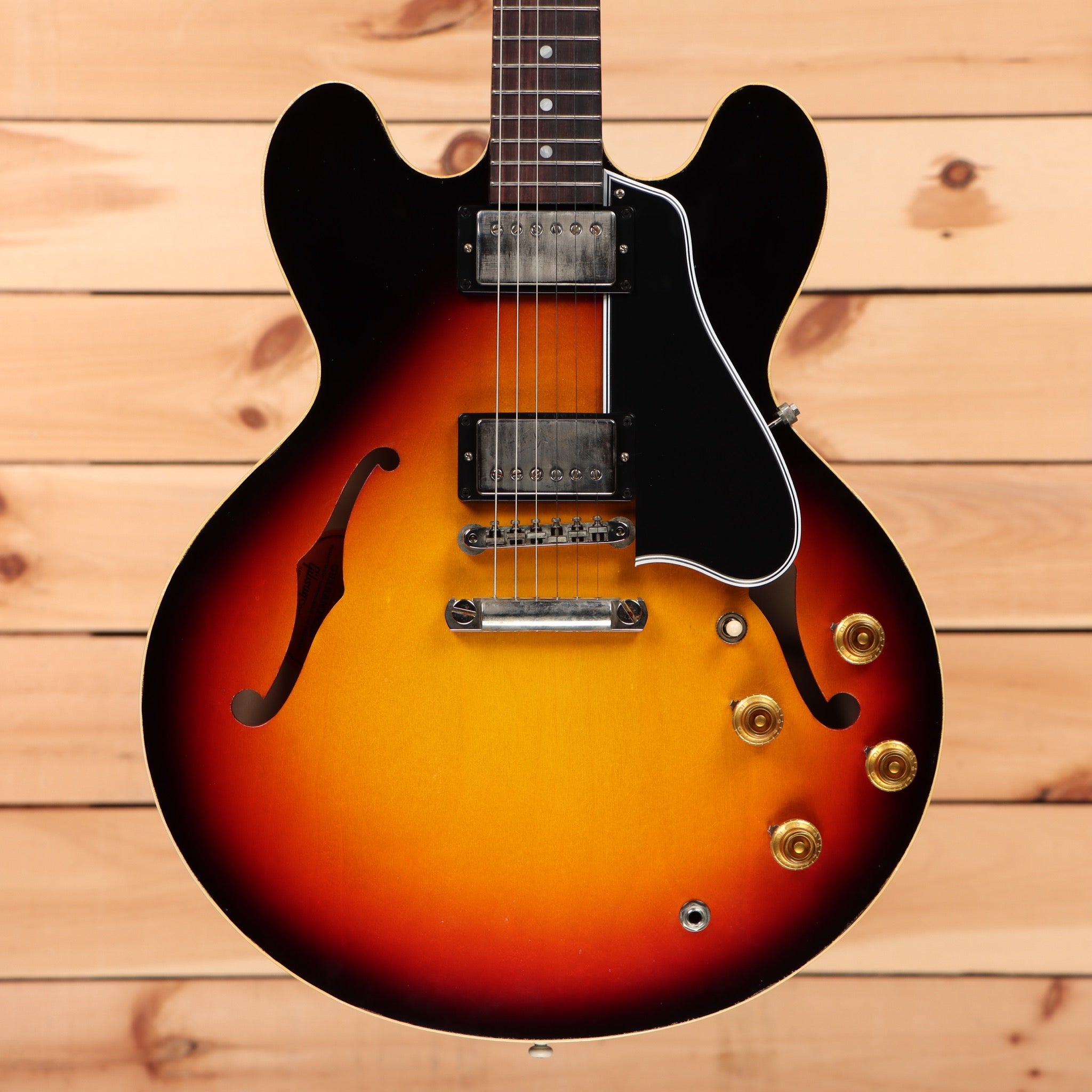 Gibson Limited 1958 ES-335 Reissue Murphy Lab semi-hollow electric guitar Triburst with gold hardware