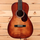 Eastman E1P The Bluesmaster Limited Edition Classic acoustic guitar with dark red sunburst finish and rosewood fretboard