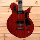 Eastman Juliet P90 electric guitar Vintage Red with P90 pickups and semi-hollow body design