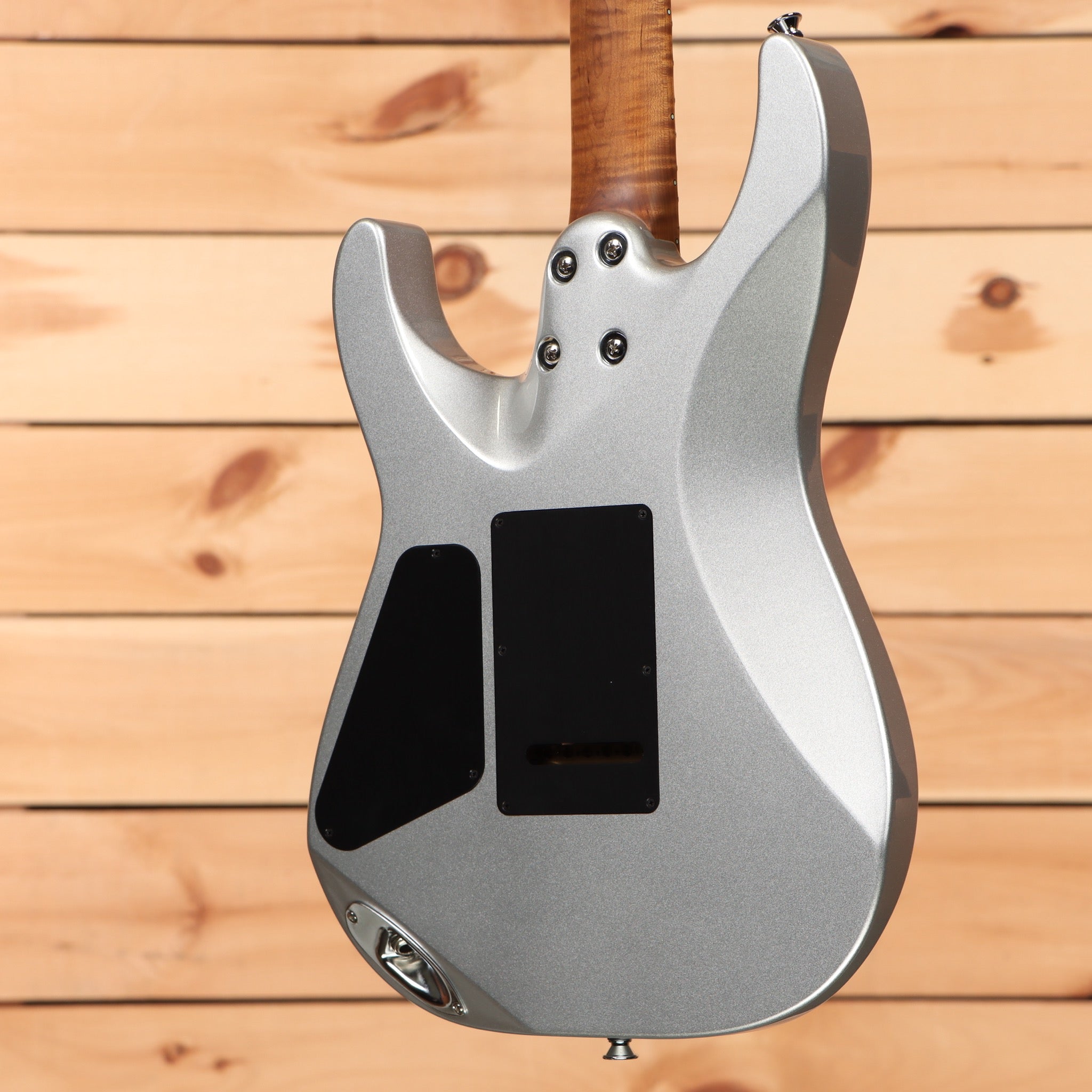 Charvel USA Select DK24 HSS electric guitar Quicksilver with humbucker-single coil pickup configuration